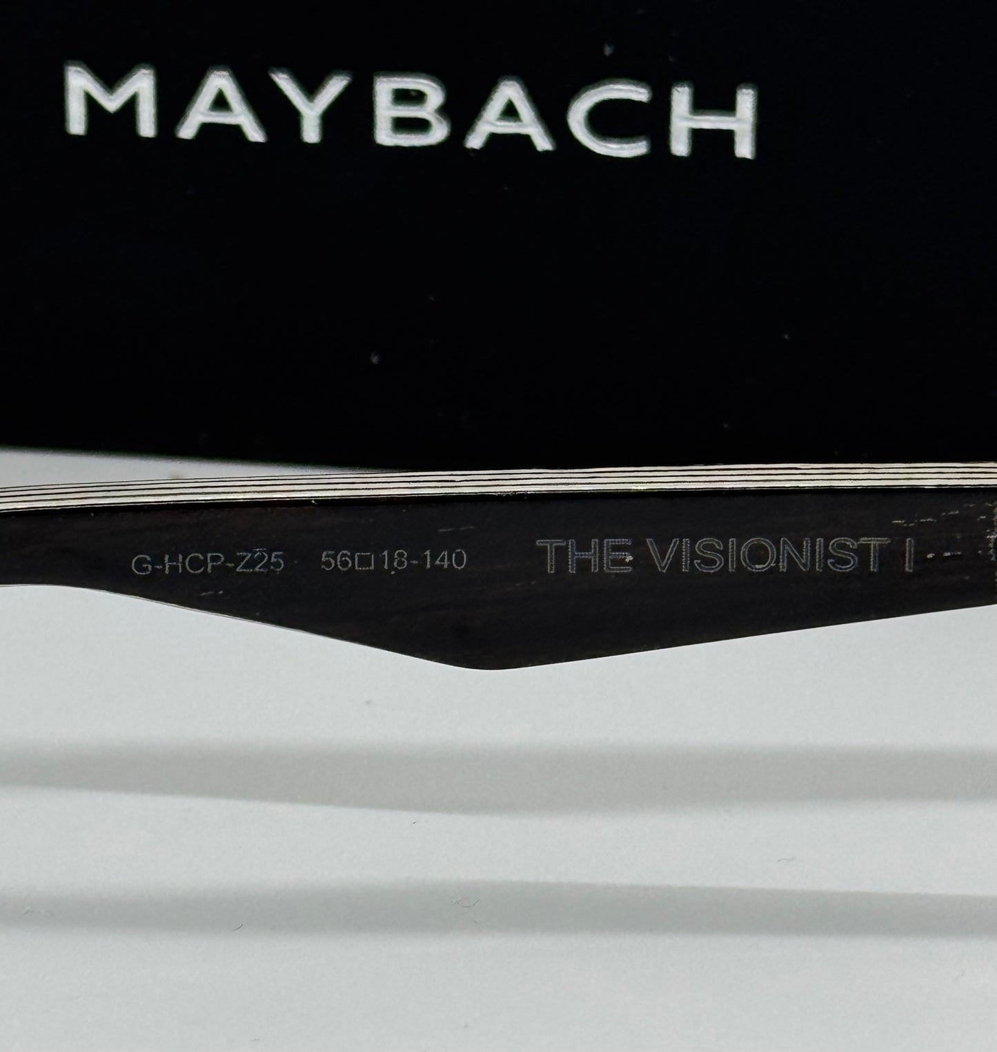 Maybach The Visionist Silver x Black Rimless Frame