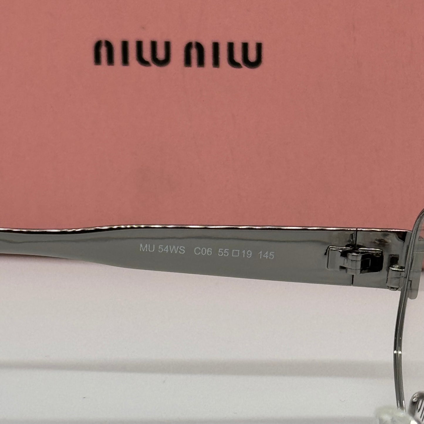 Miu Miu MU54WS Oval Silver