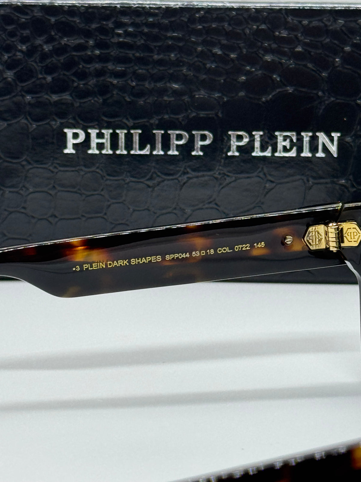 Philipp Plein Dark Shapes SPP044 Olive Tortoise Shade