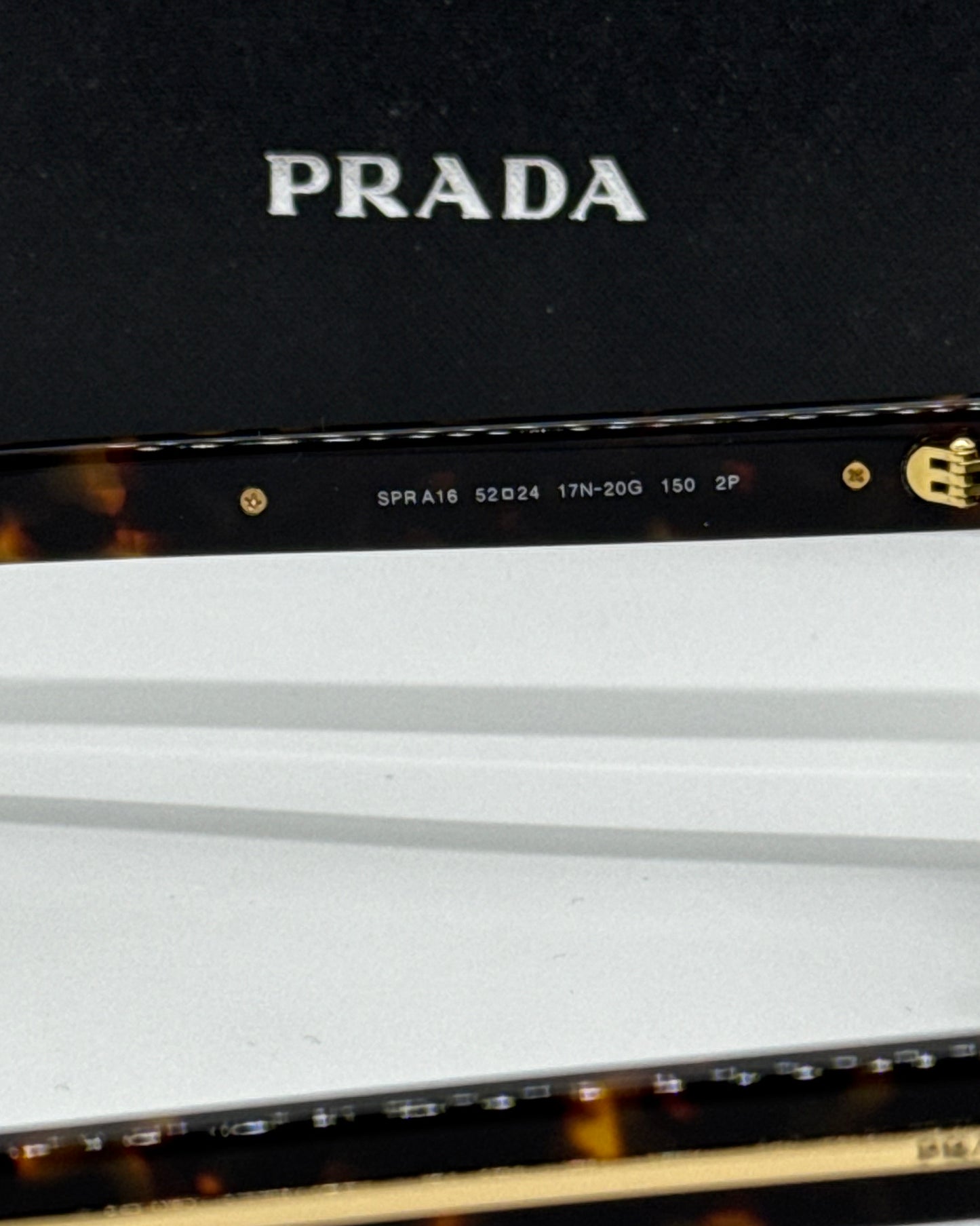 Prada SPR A16 Olive Tortoise Shade
