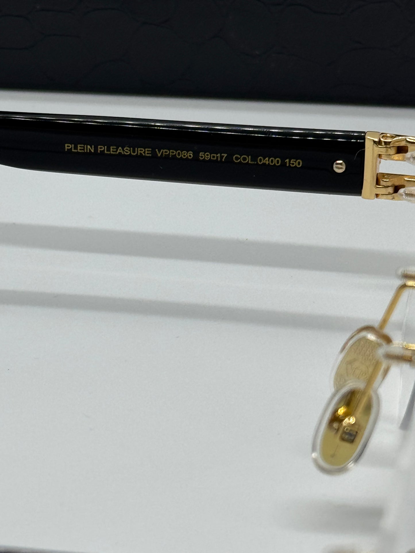 Philipp Plein VPP086M Rimless Gold Frame