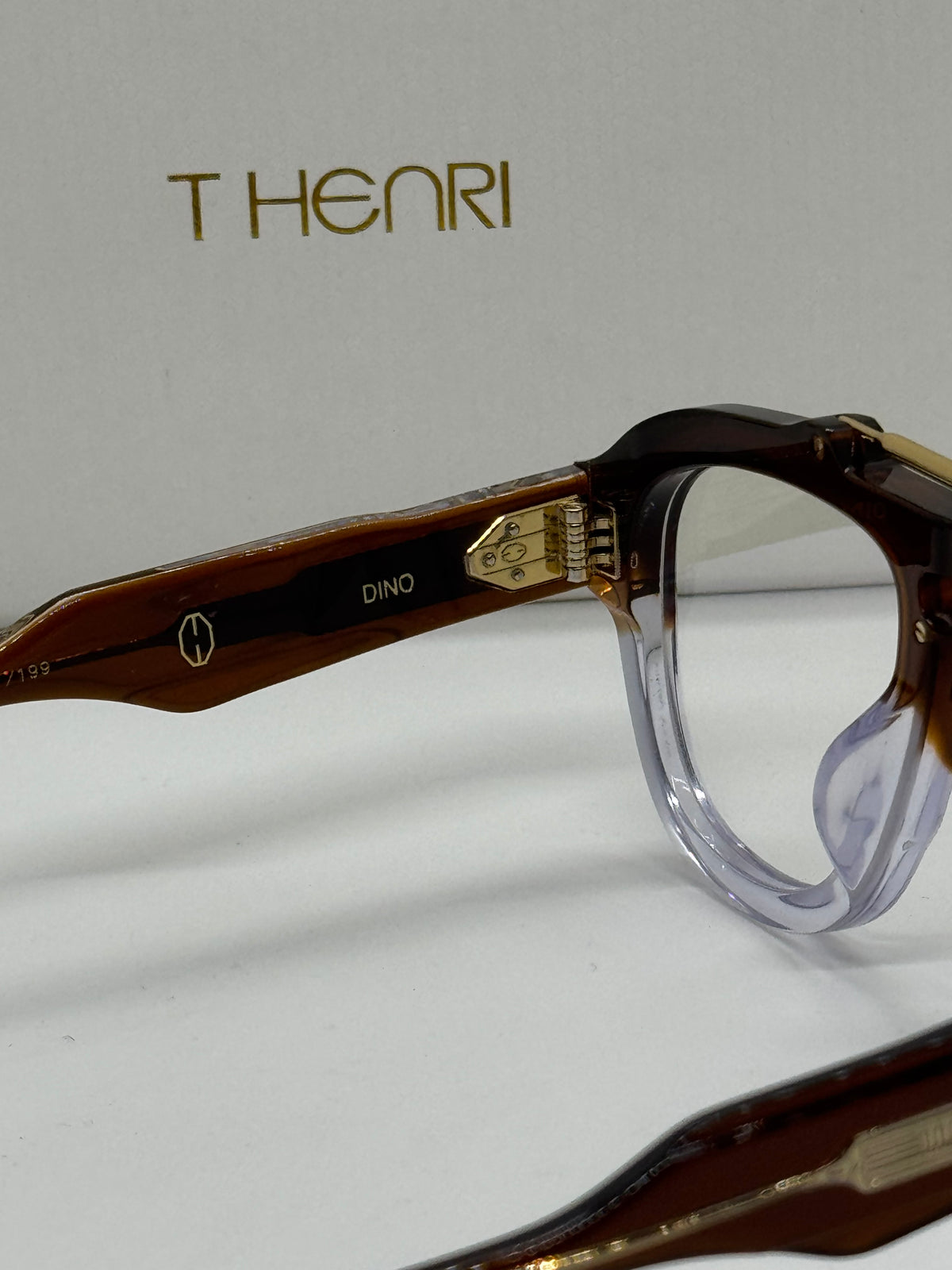 T Henri Dino Brown x Transparent Frane