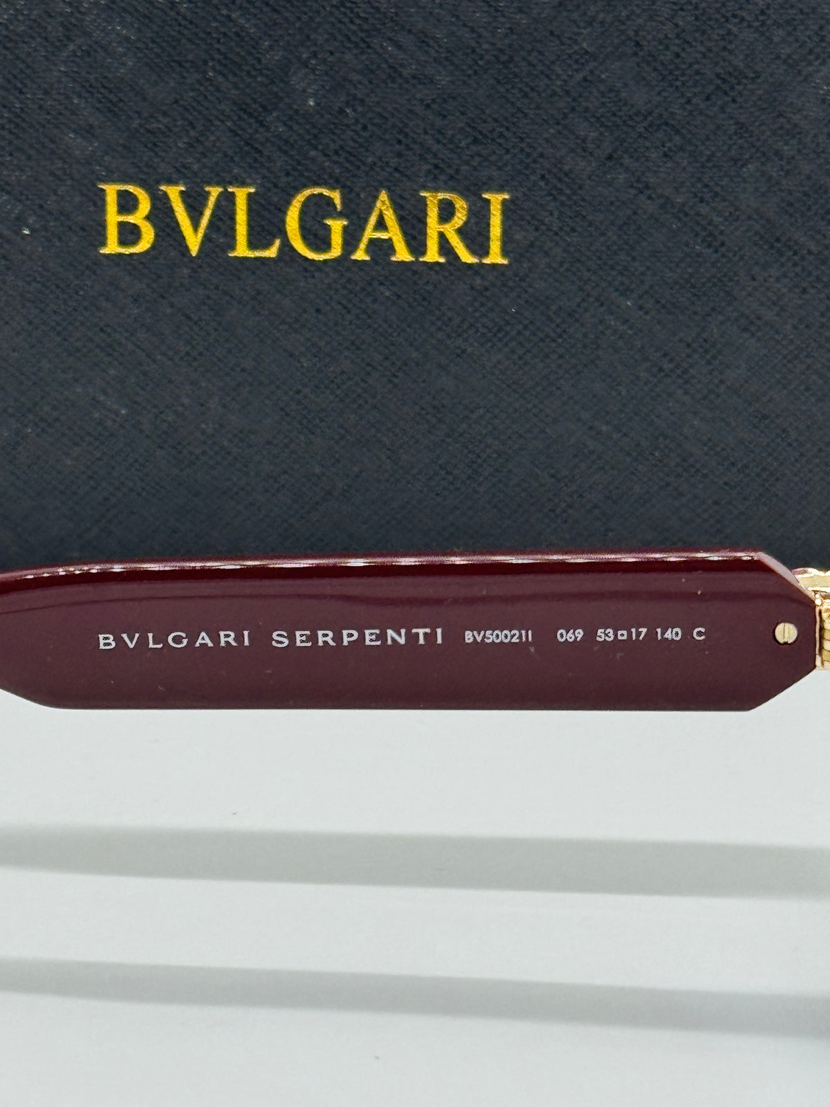 Bvlgari Serpenti BV50021I Cateye Burgundy Frame