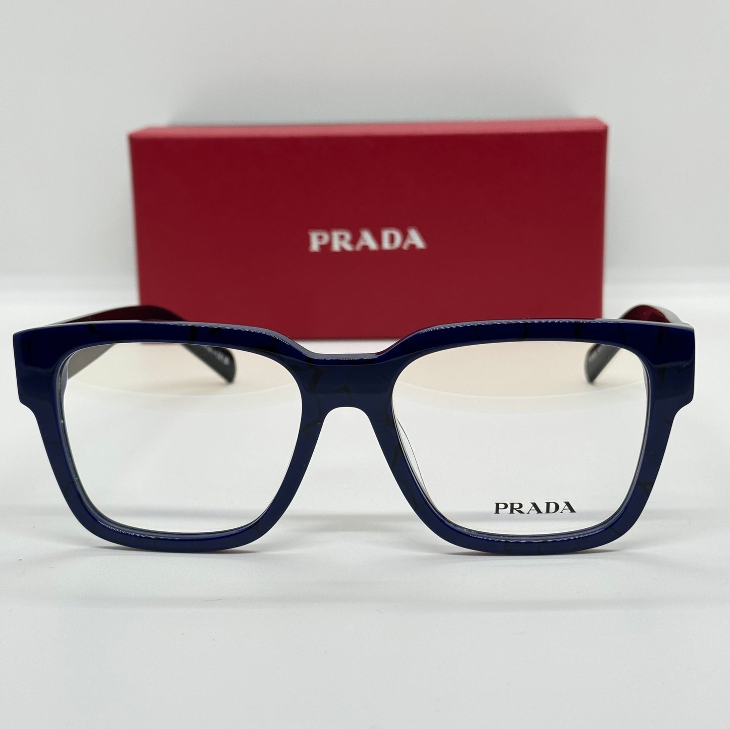Prada PR 08Z Marble Navy Blue Frame