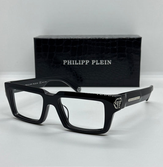 Philipp Plein Dark Shapes SPP044M Black x Silver Frame