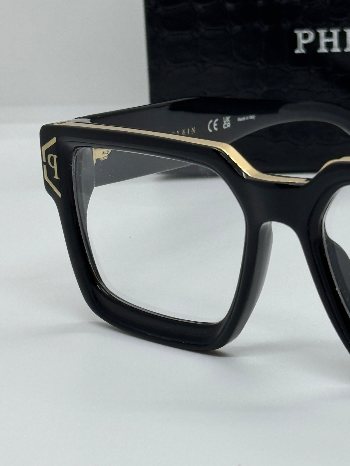 Philipp Plein Brave SPP005 Black x Gold Frame