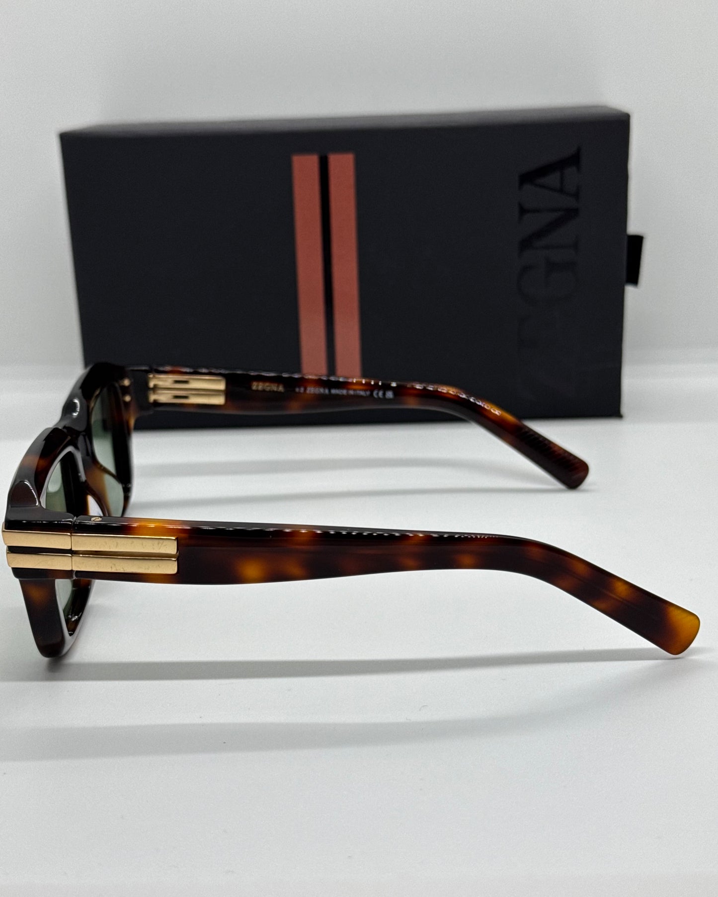 Zegna EZ0283 Dark Green Tortoise