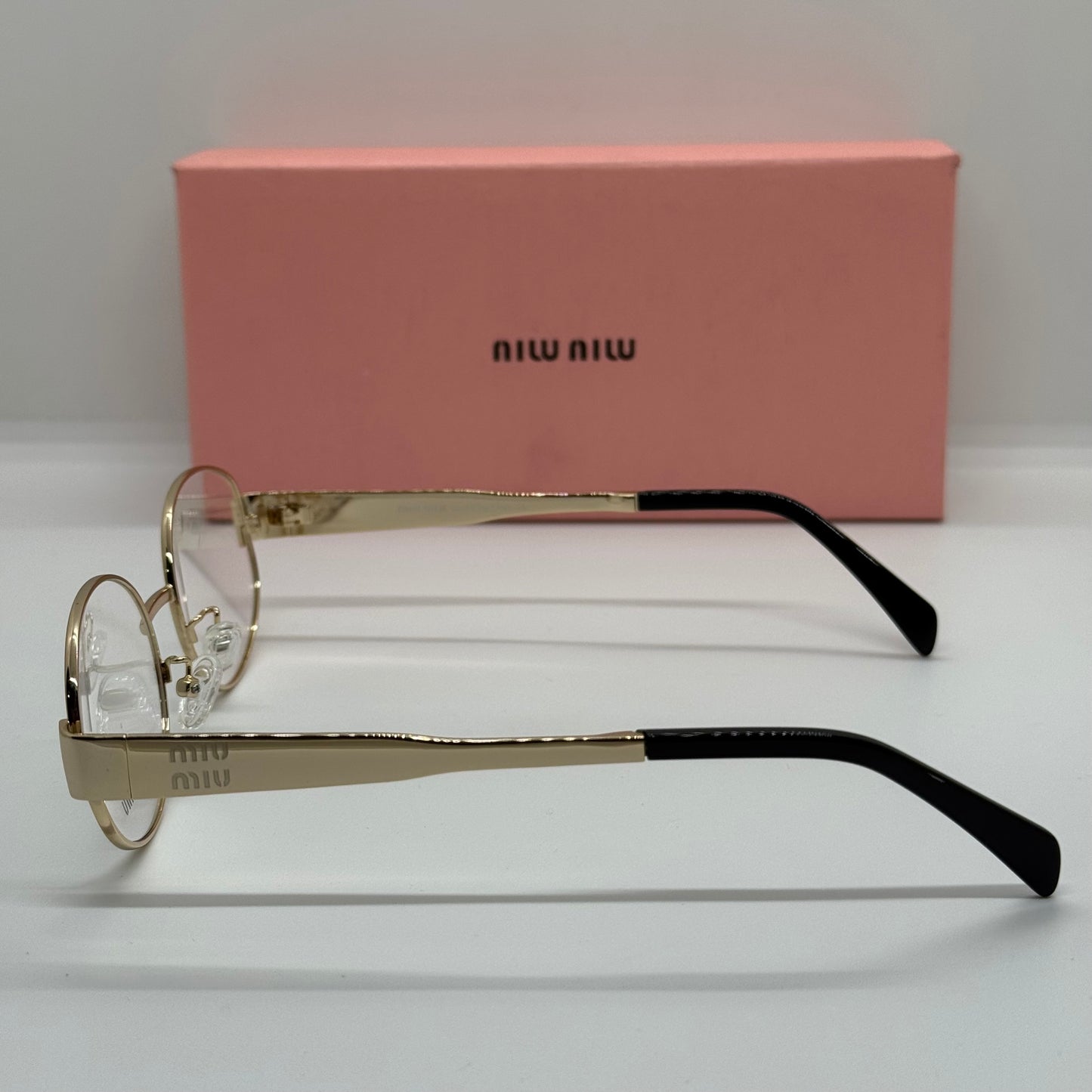 Miu Miu MU54WS Oval Gold
