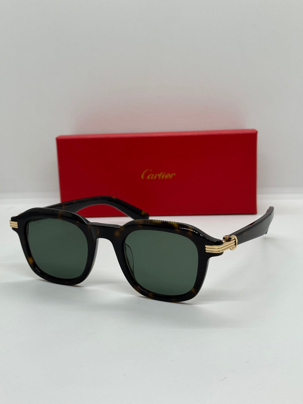 Cartier Premiere CT0536S Olive Tortoise