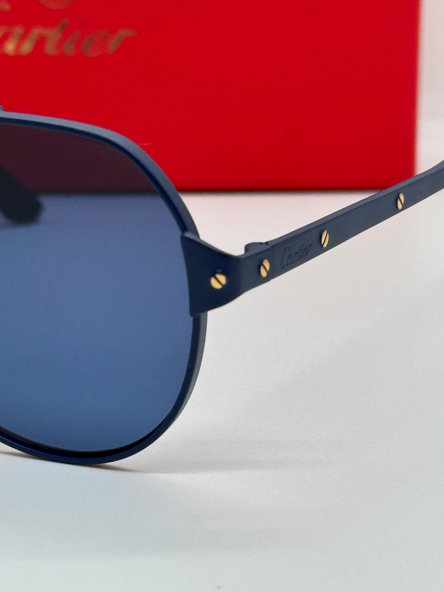 Cartier De Santos Aviator CT0639S Navy Blue