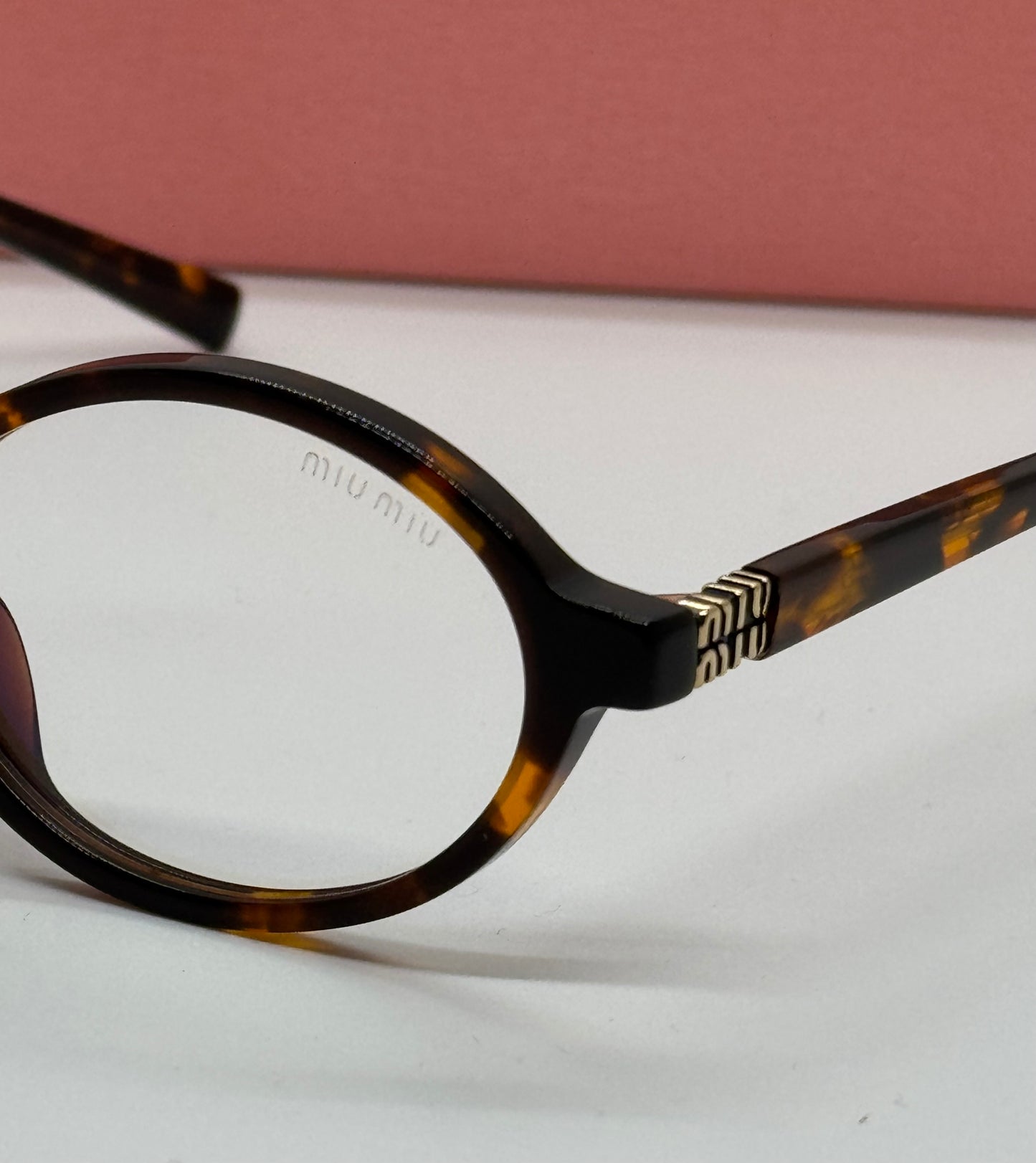 Miu Miu SMU04Z Tortoise Oval Frame