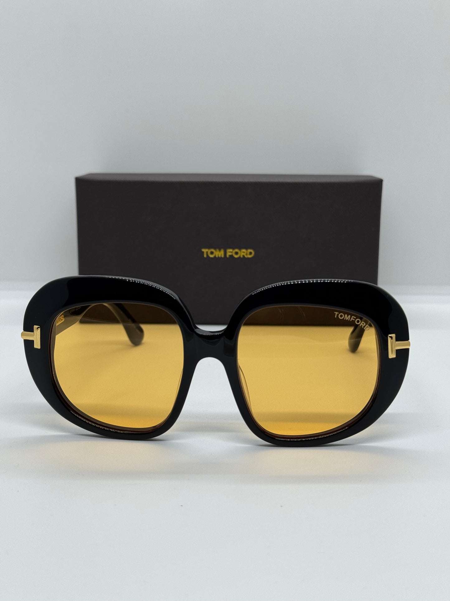 Tom Ford Icon Round TF1237 Amber Yellow Zeiss Lenses