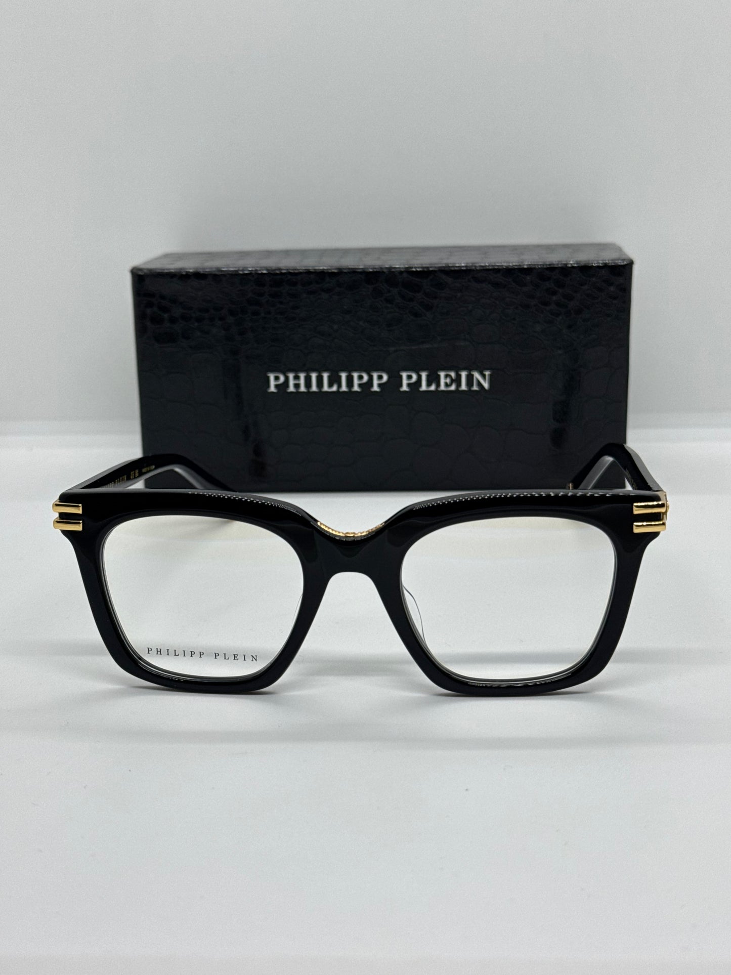 Philipp Plein Stud VPP115M Black x Gold Frame