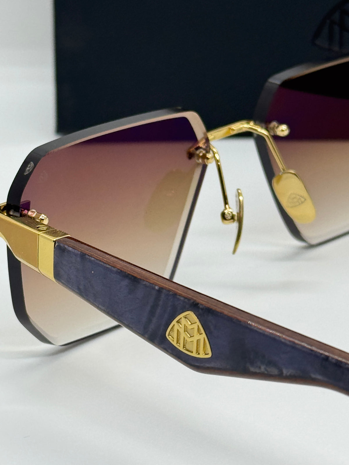 Maybach The Visionist Sun 1 Gradient  Brown Rimless