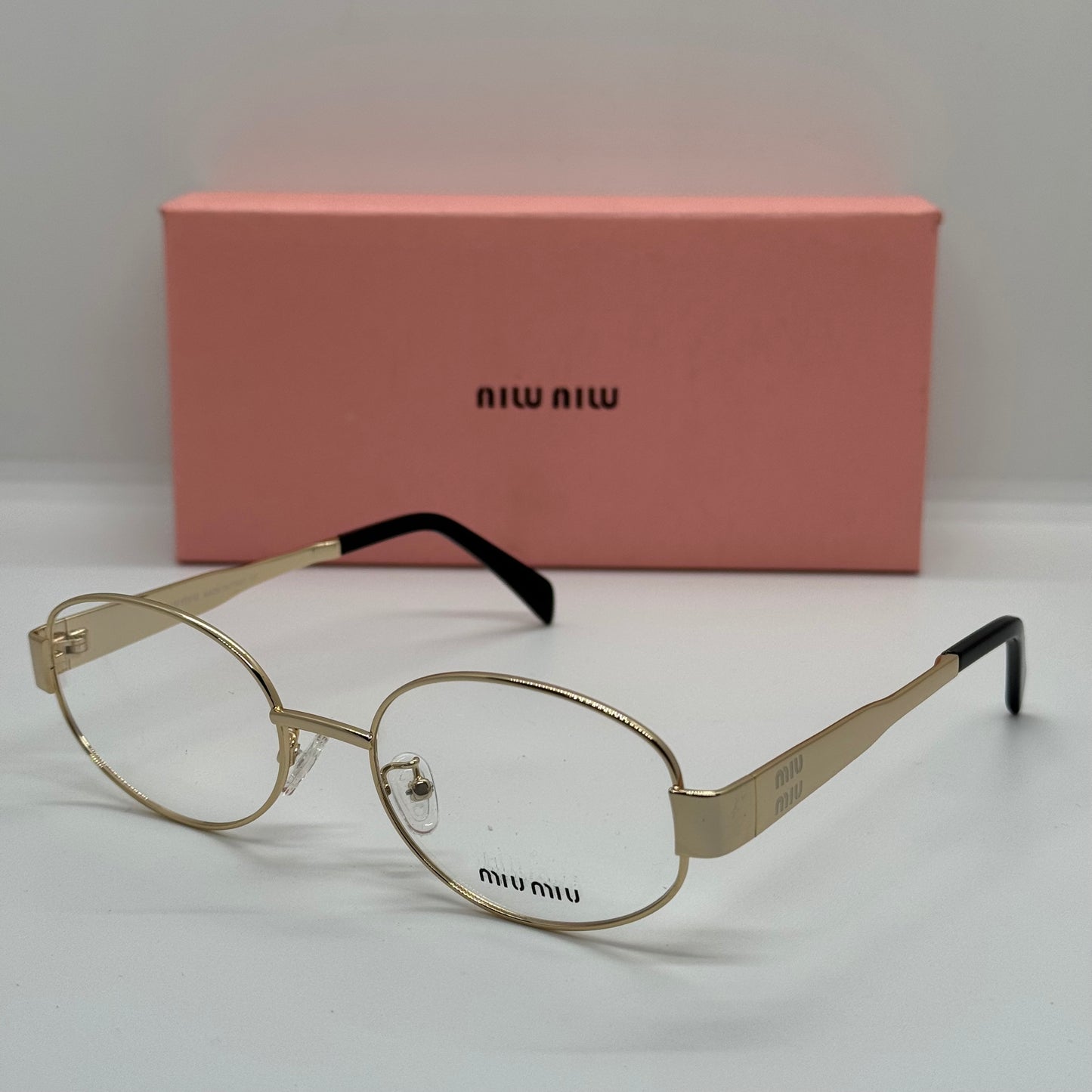 Miu Miu MU54WS Oval Gold