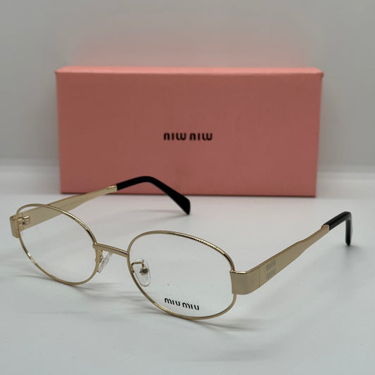 Miu Miu MU54WS Oval Gold