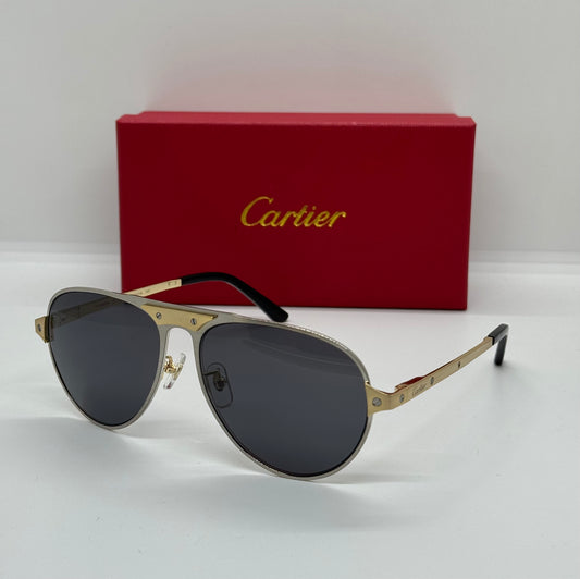 Cartier Santos Titanium CT0533S Black x Gold