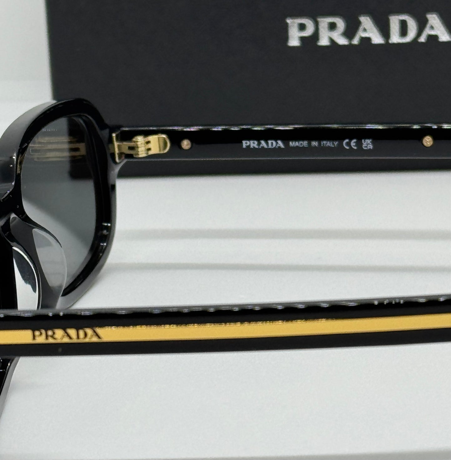 Prada PR D06S Black x Gold