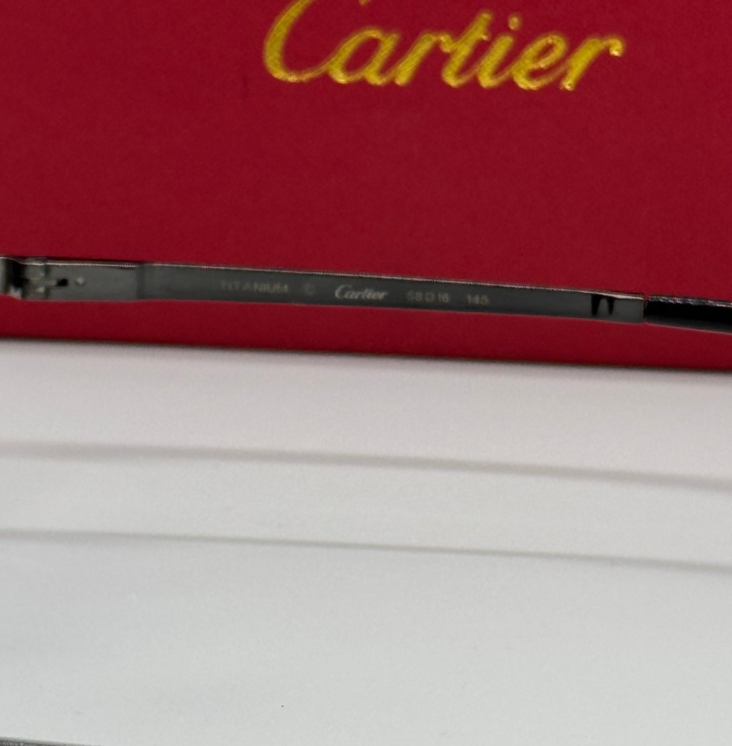Cartier Santos Titanium CT0533S Black x Silver