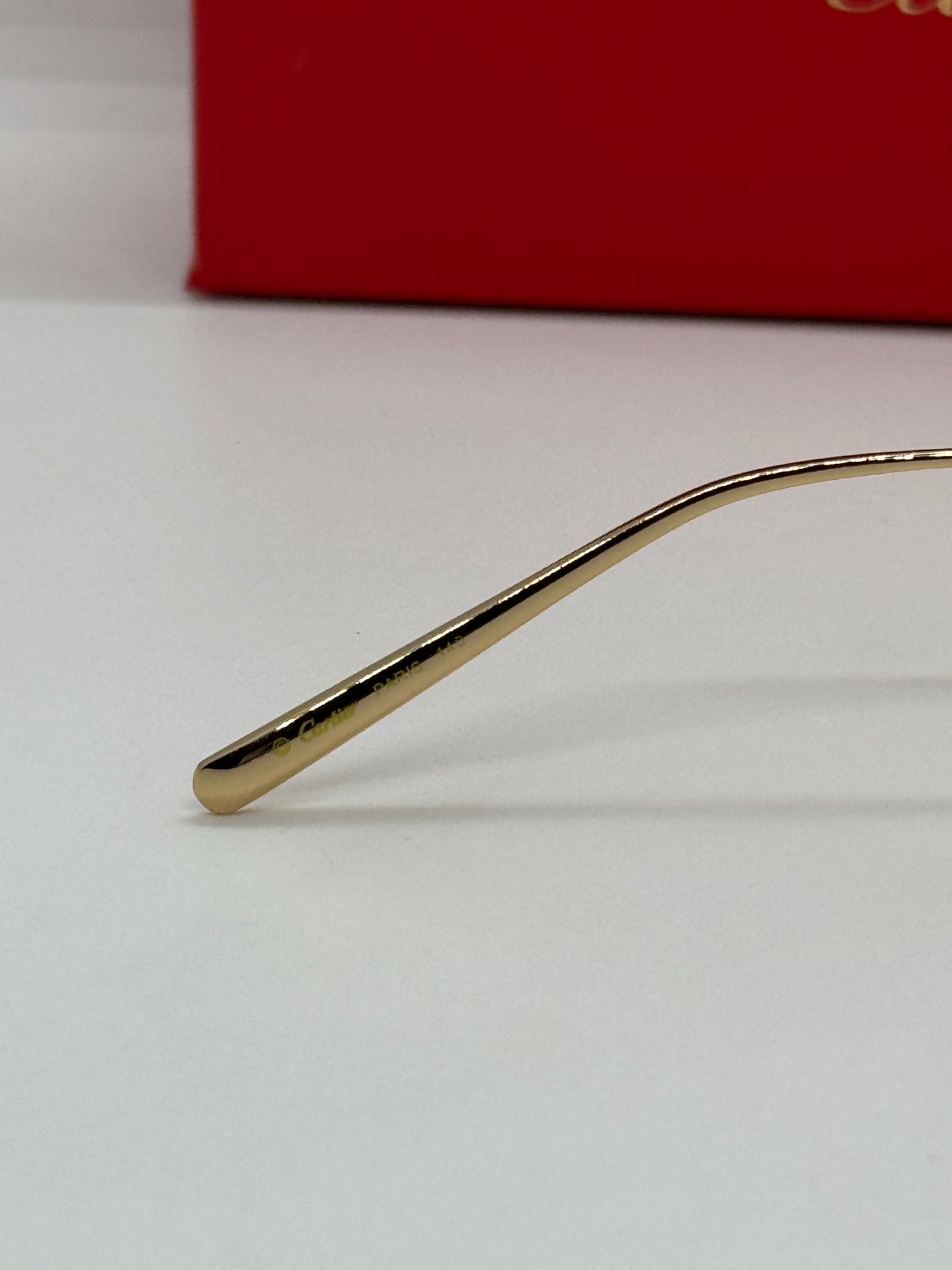 Cartier C Decor Rimless Rectangle Gradient