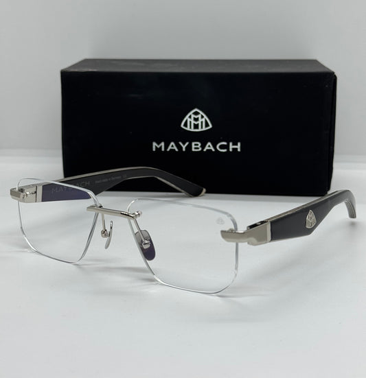 Maybach The Visionist Silver x Black Rimless  Frame