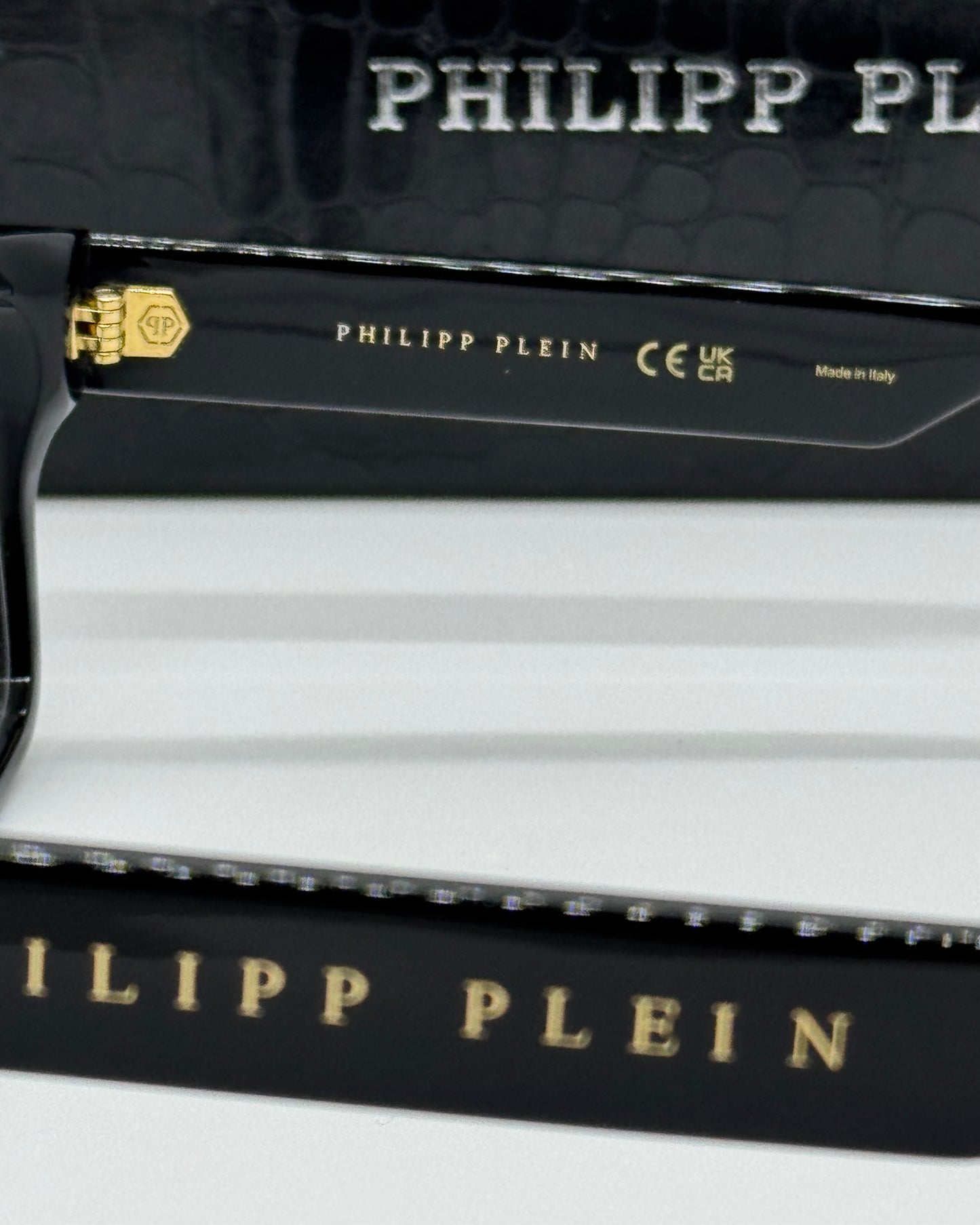 Philipp Plein Stud Sqaure VPP193V Black Frame