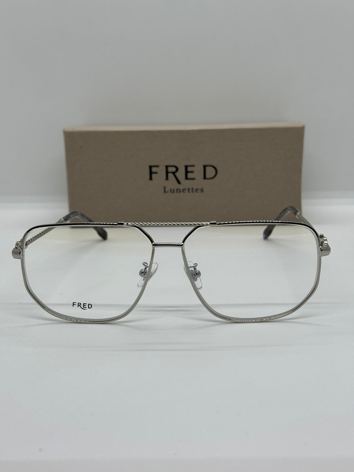 Fred Lunettes Force 10 Silver Frame