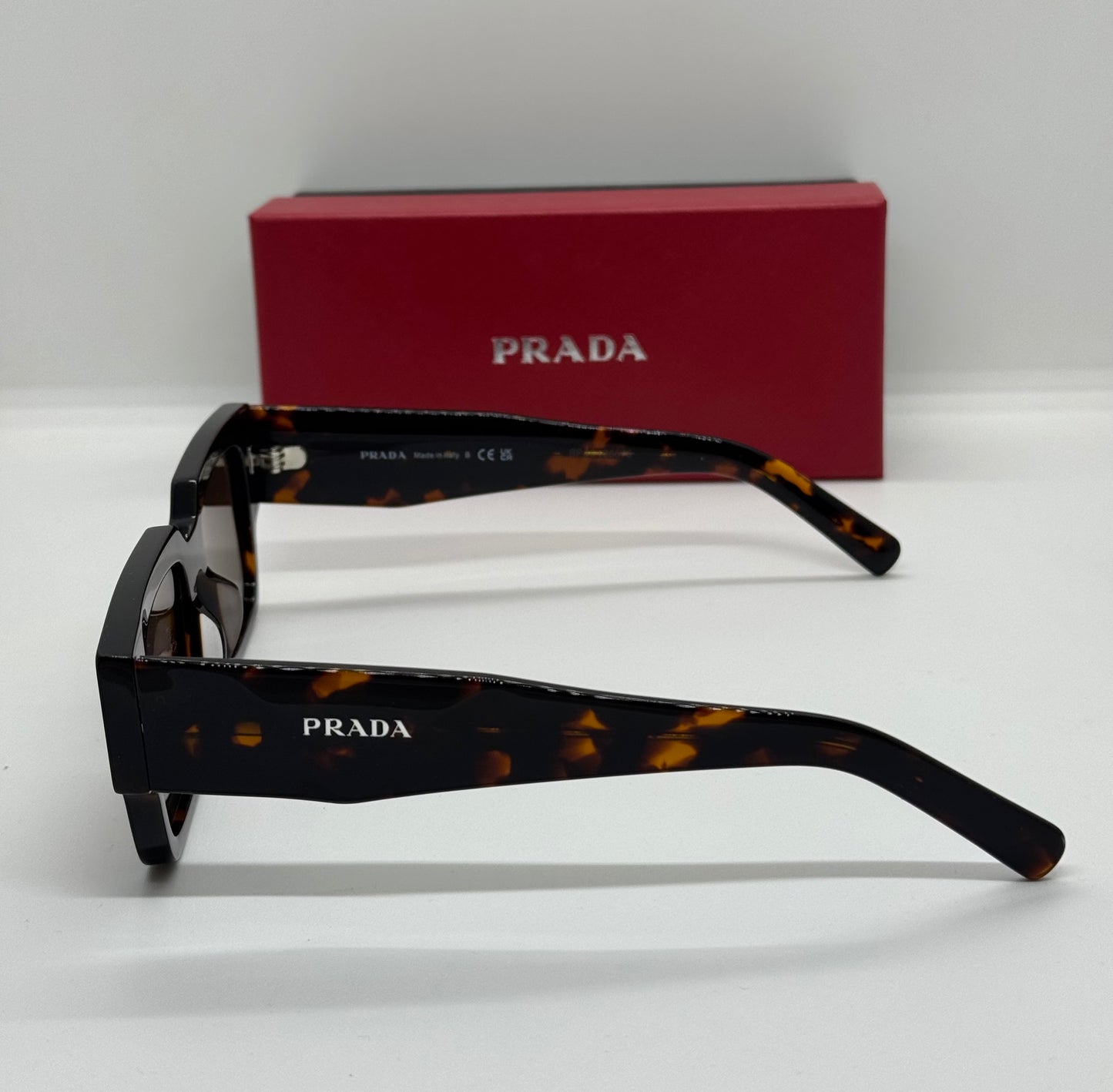 Prada PR17S Rectangle Brown Tortoise