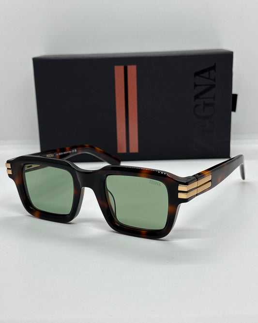 Zegna EZ0283 Dark Green Tortoise