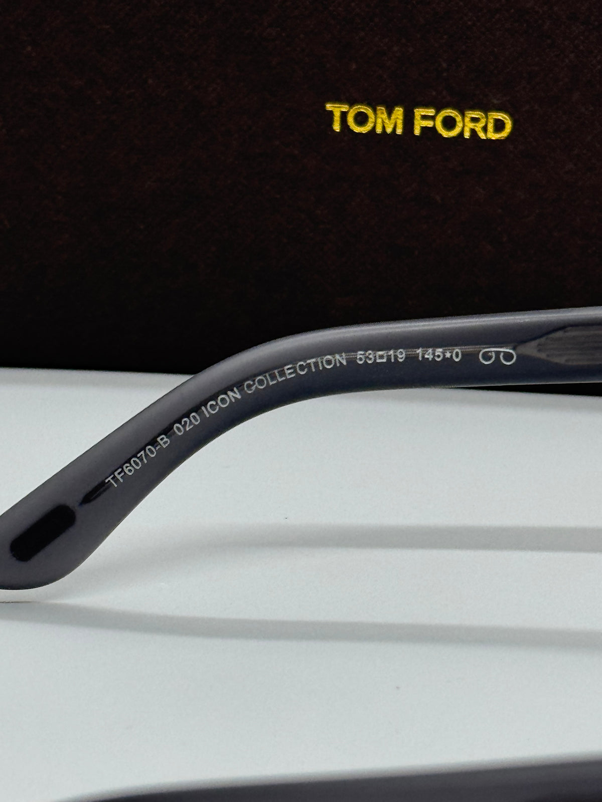 Tom Ford TF6070-B Icon Clip On Gray Matte