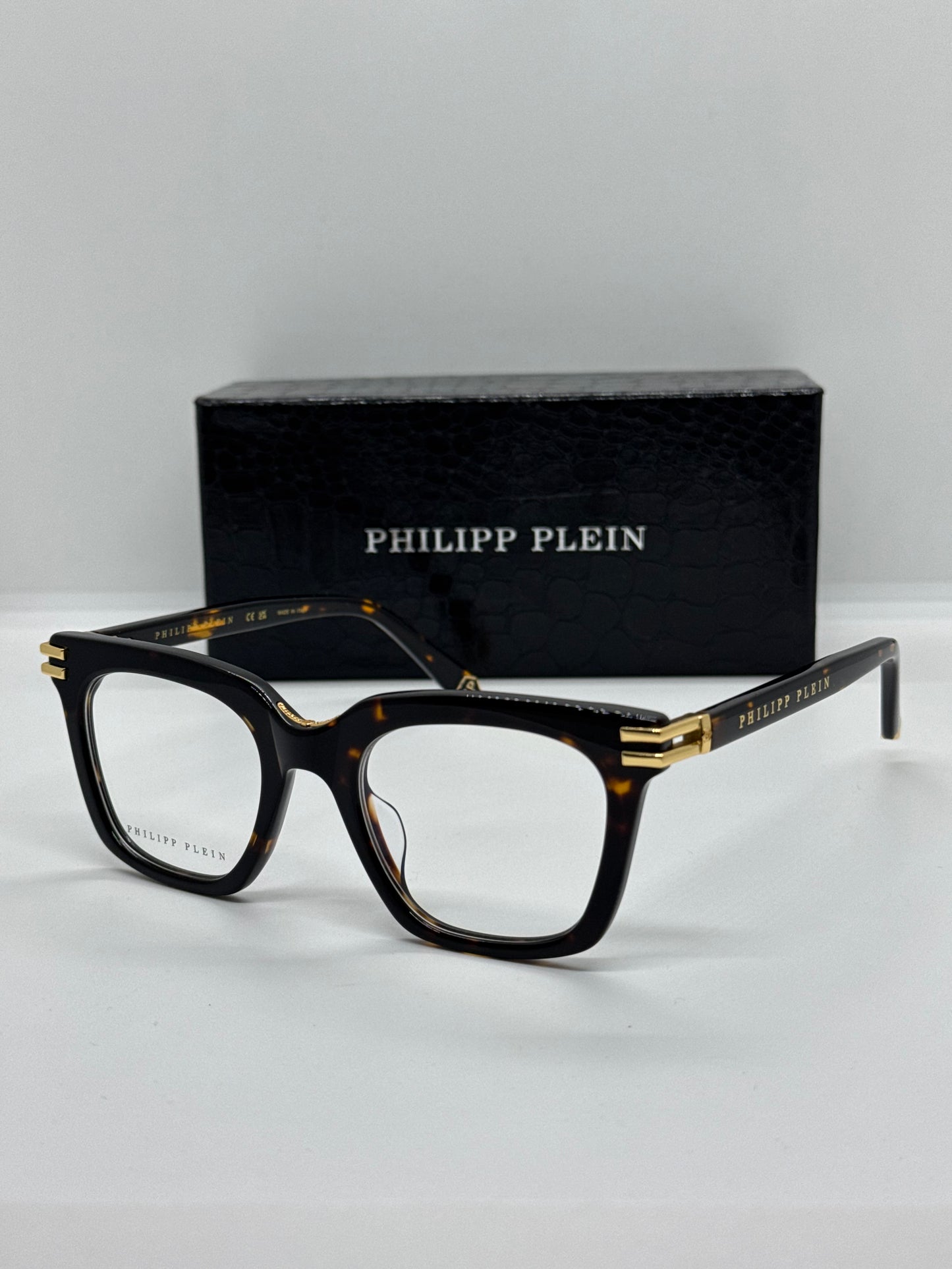 Philipp Plein Stud VPP115M Tortoise Frame