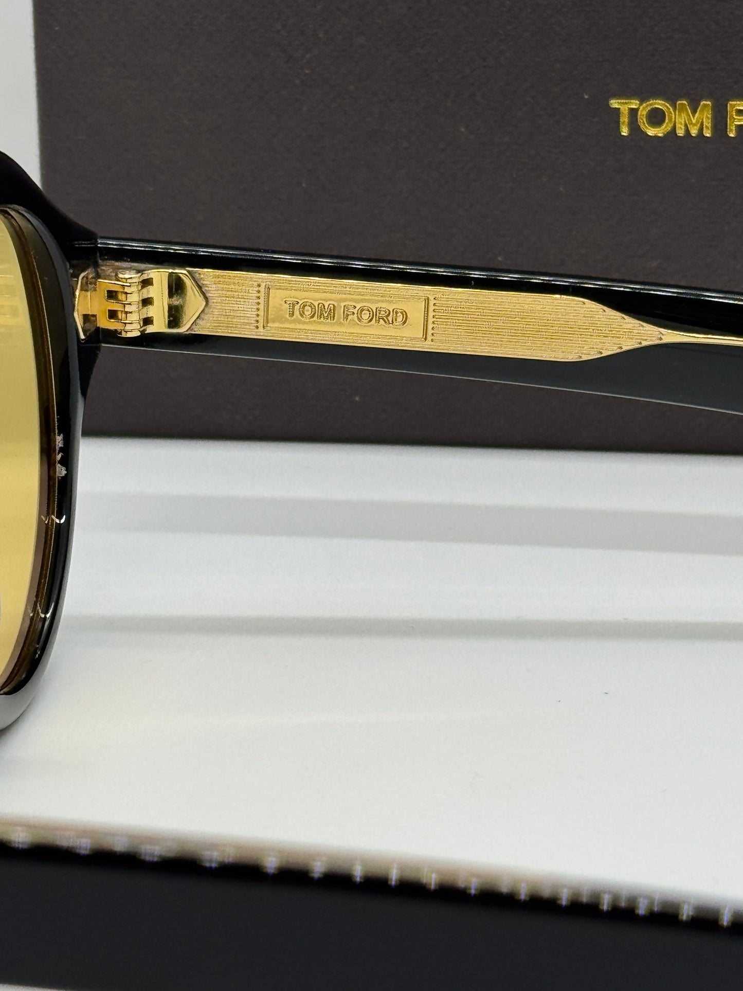 Tom Ford Icon Pilot TF1225 Yellow Zeiss Lenses