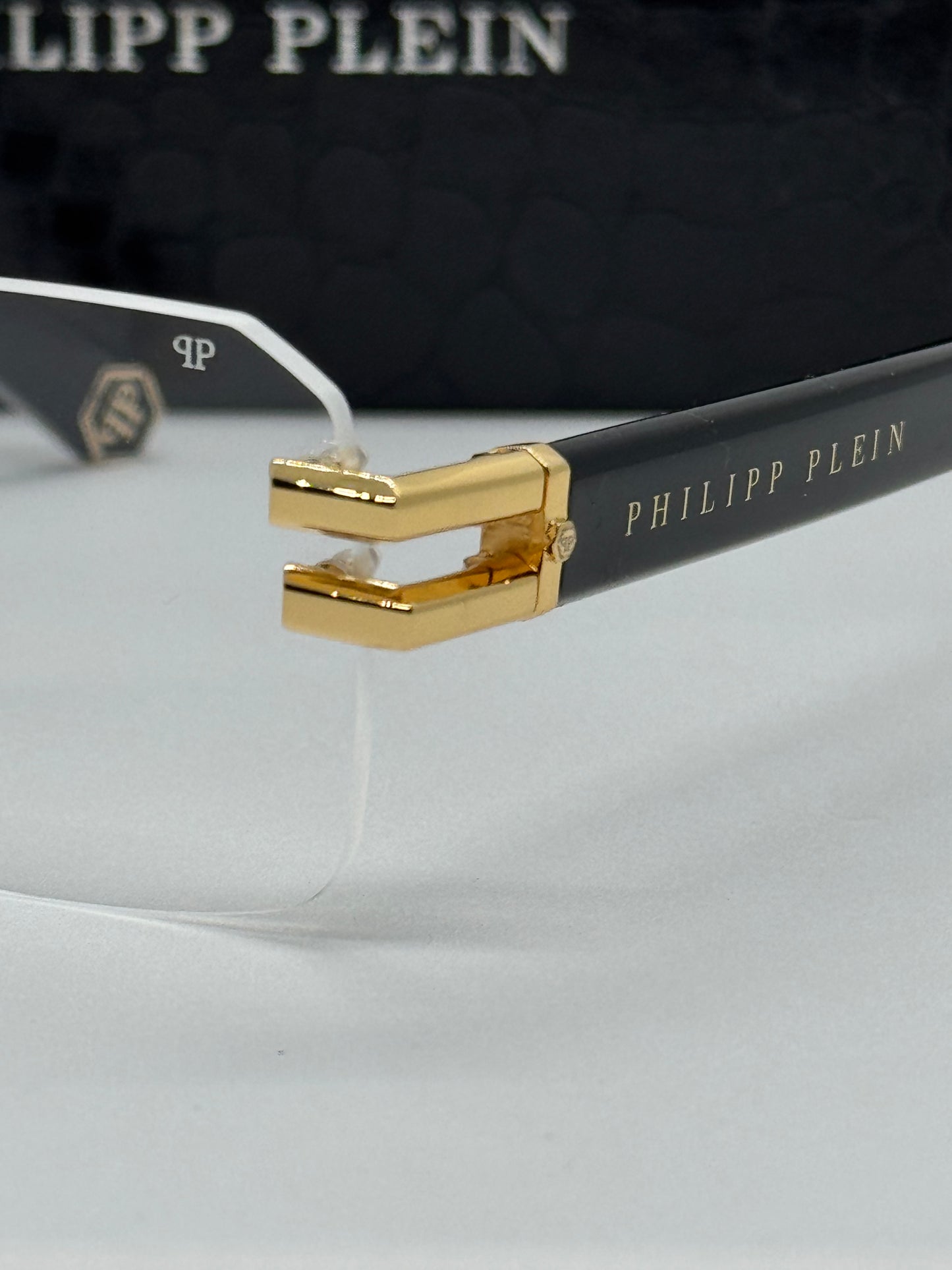 Philipp Plein VPP086M Rimless Gold Frame