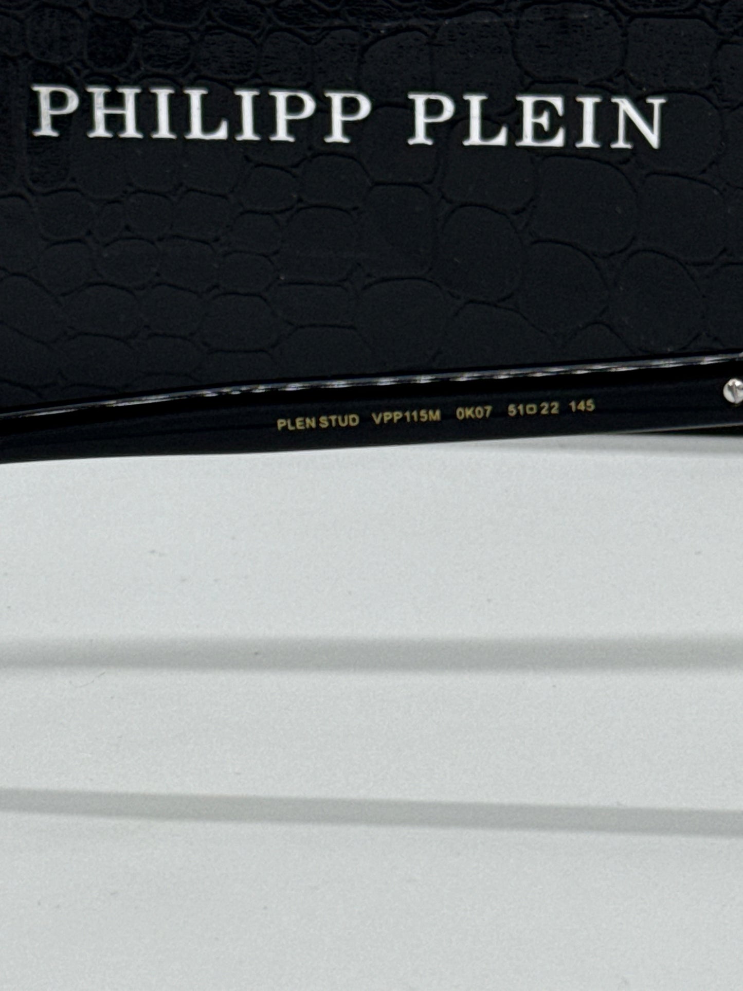 Philipp Plein Stud VPP115M Black x Gold Frame