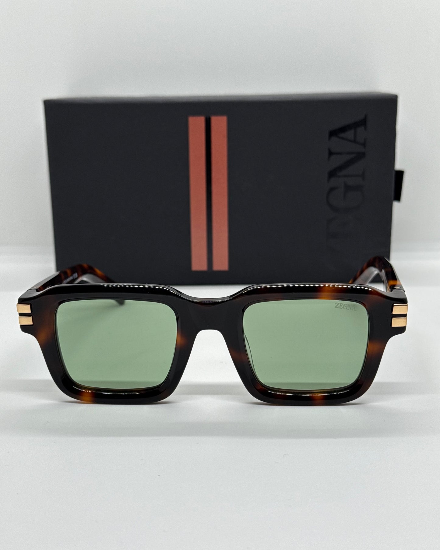 Zegna EZ0283 Dark Green Tortoise