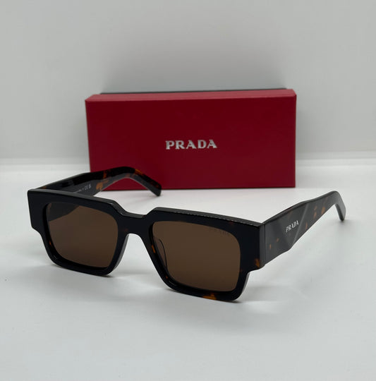 Prada PR17S Rectangle Brown Tortoise