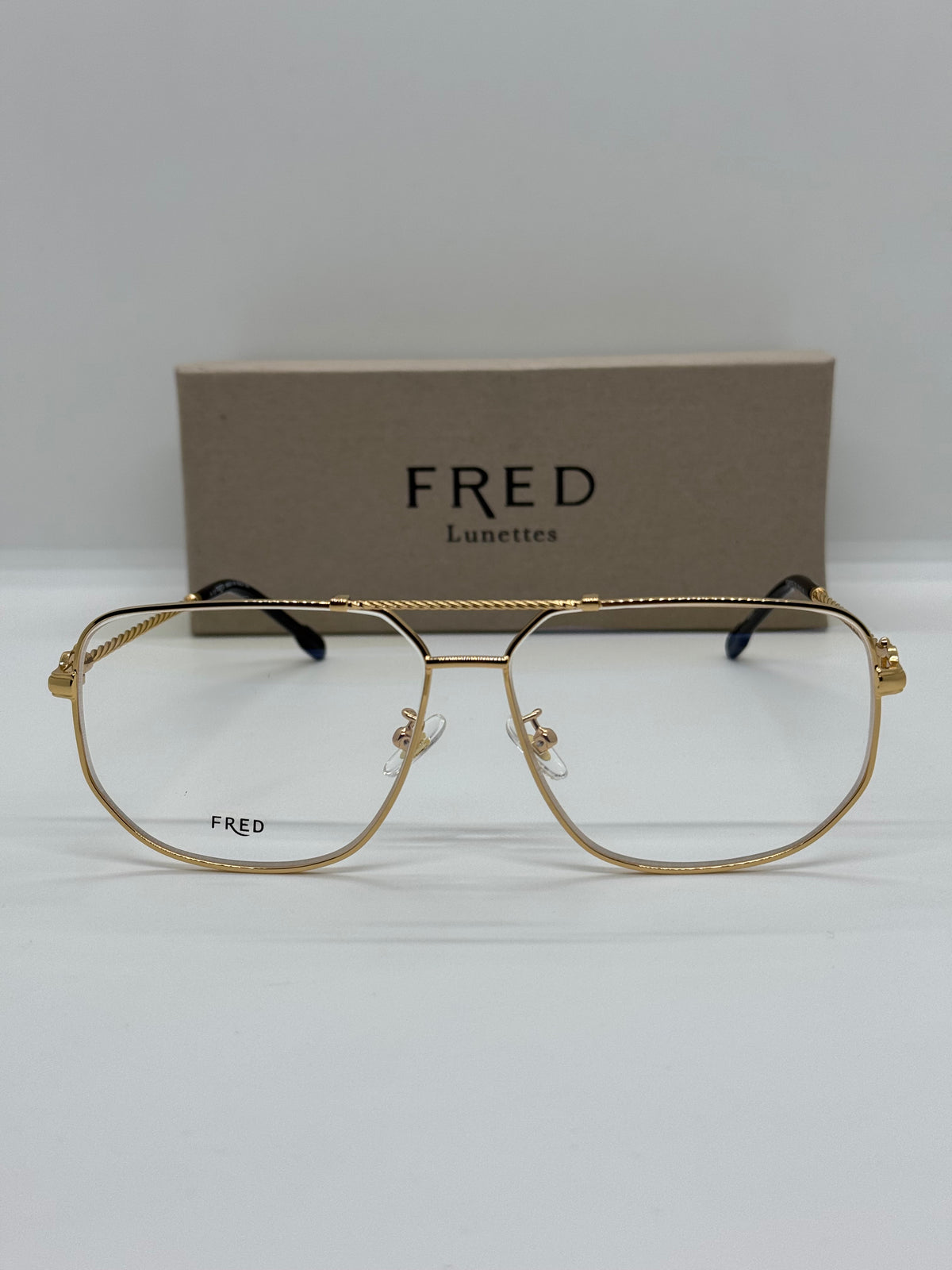 Fred Lunettes Force 10 Gold Frame