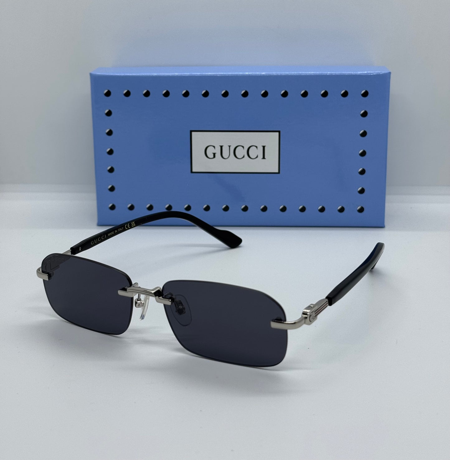 GG 1221S Rimless Black x Silver