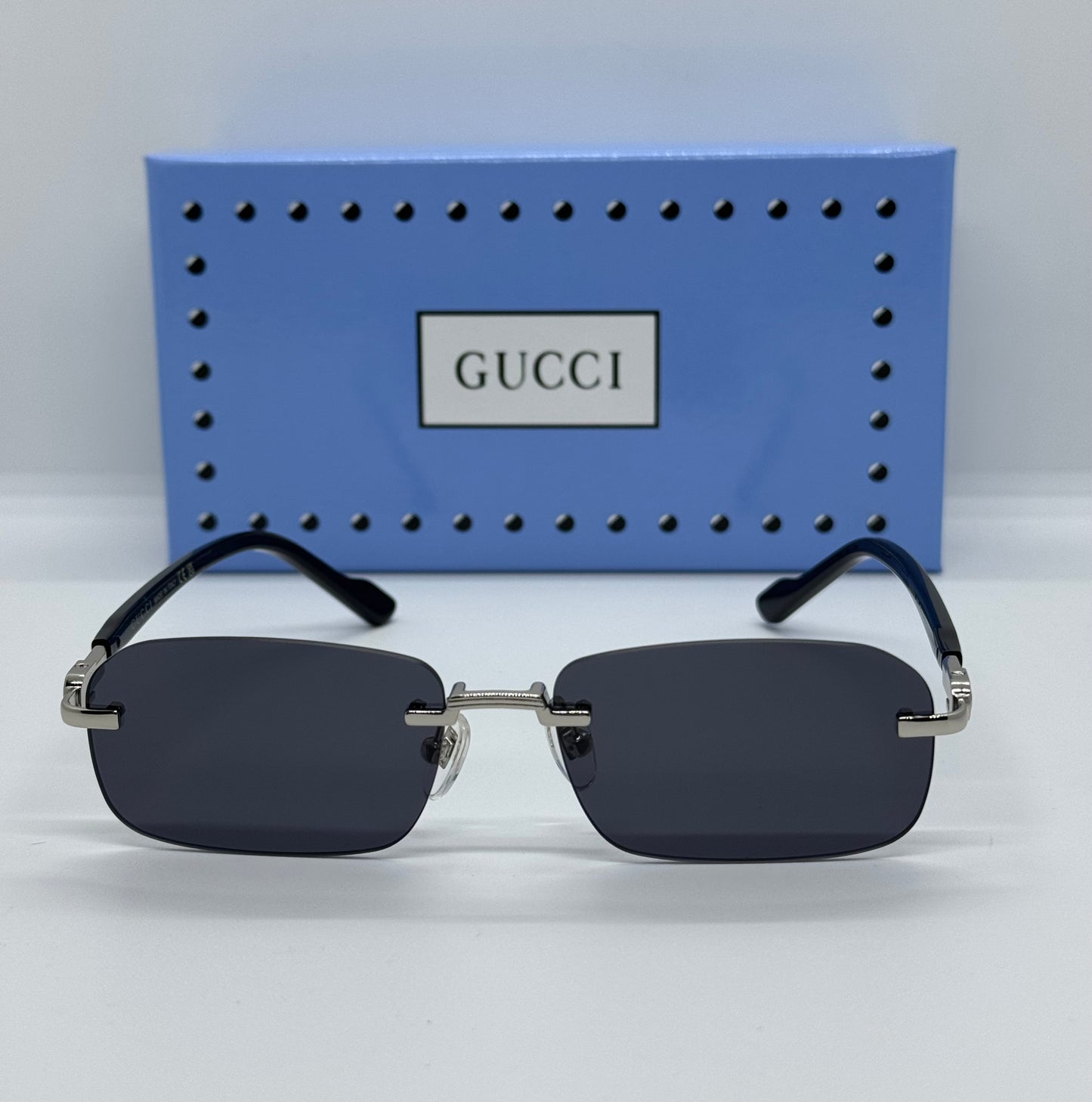GG 1221S Rimless Black x Silver