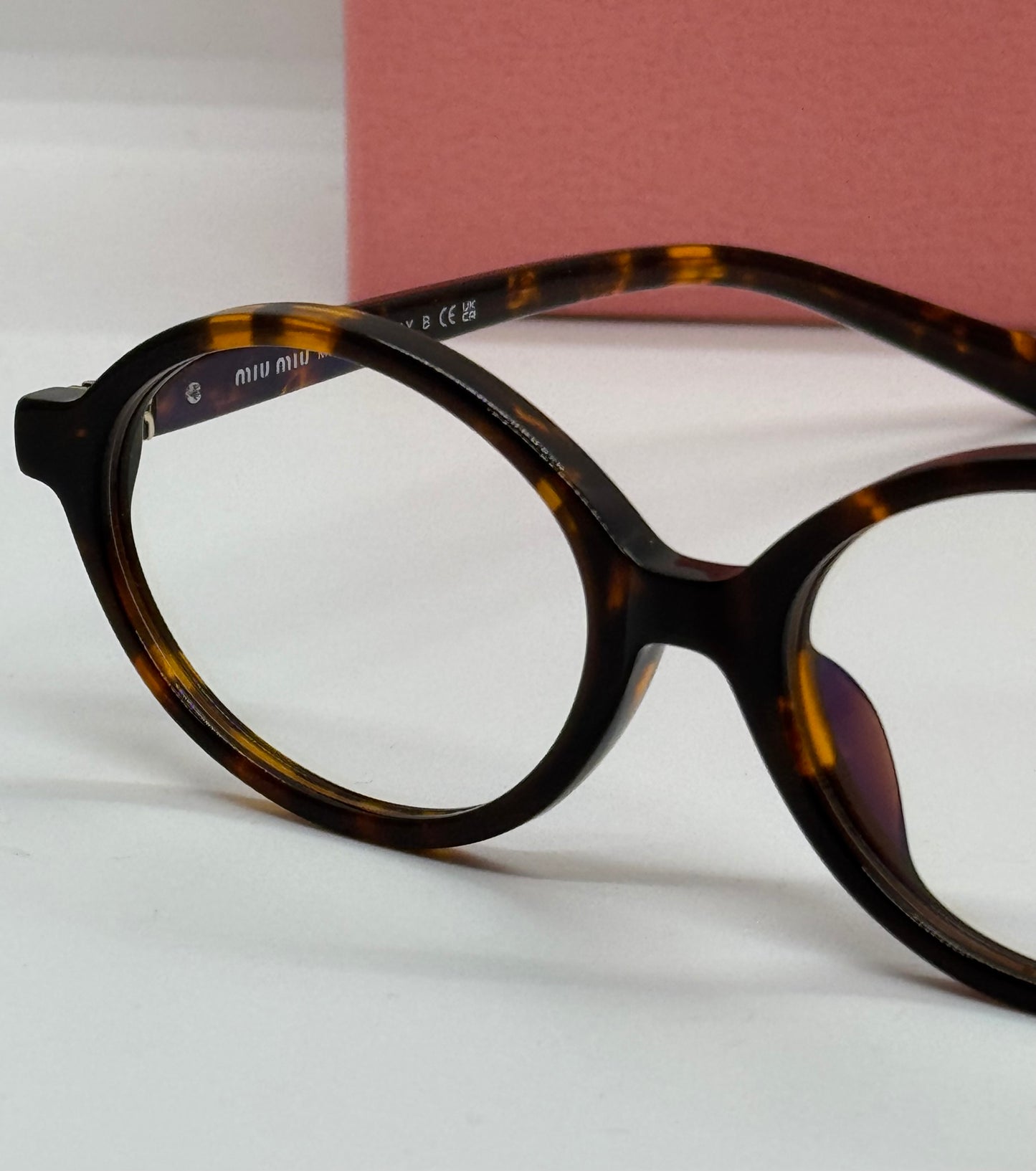 Miu Miu SMU04Z Tortoise Oval Frame