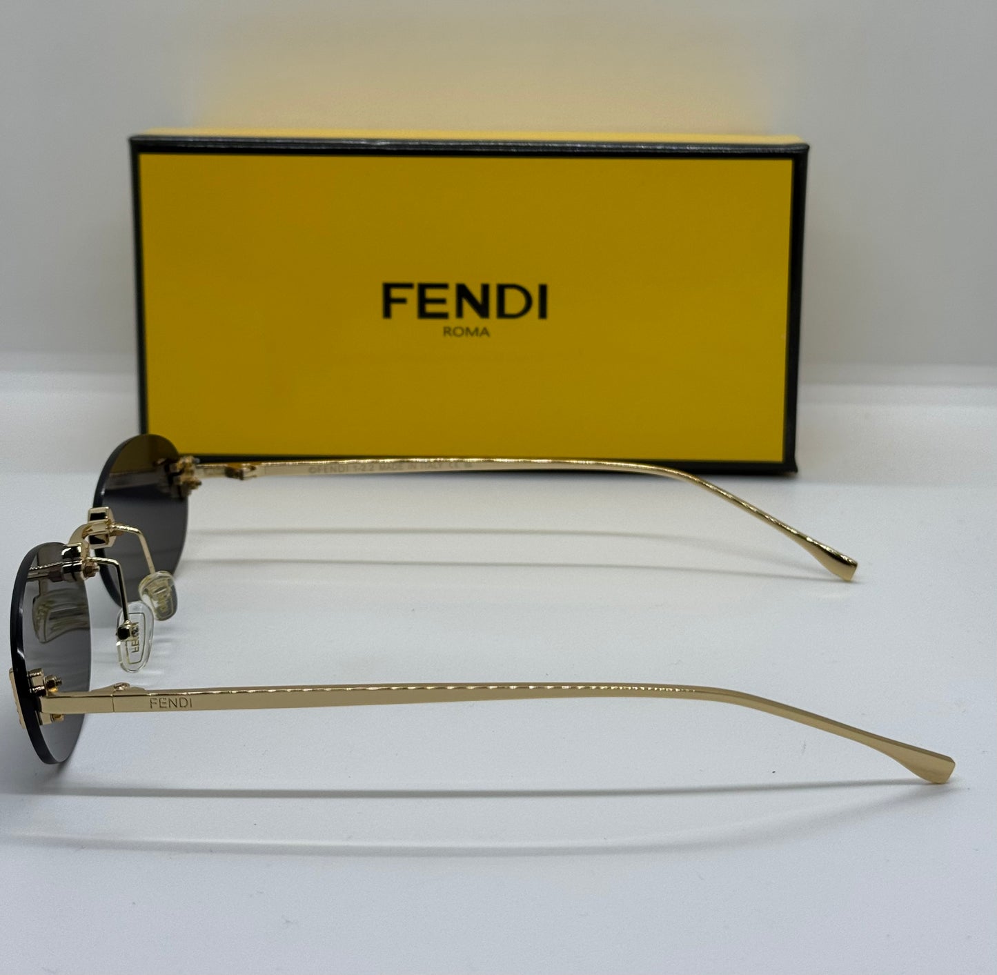 Fendi First Crystal Rimless Black