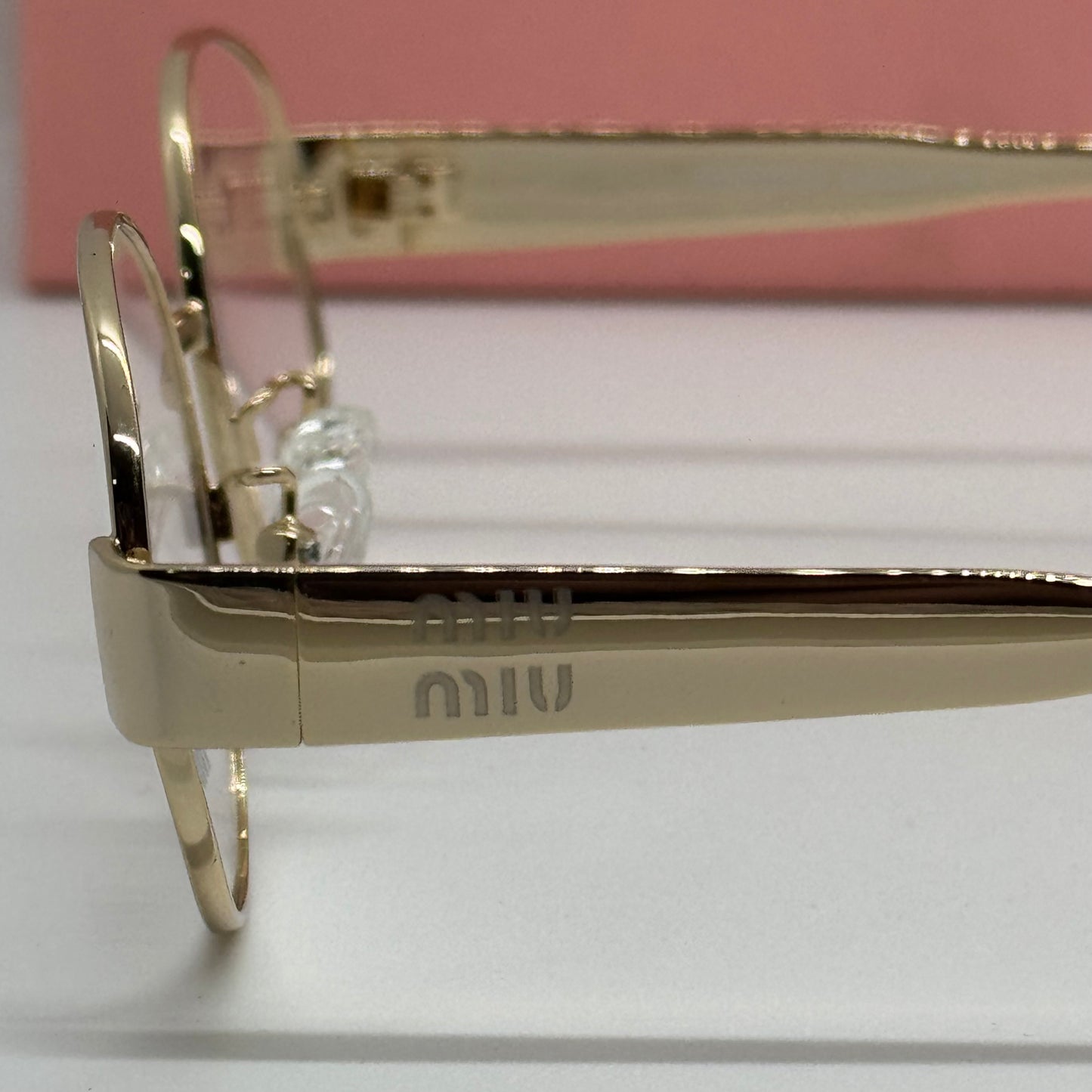 Miu Miu MU54WS Oval Gold