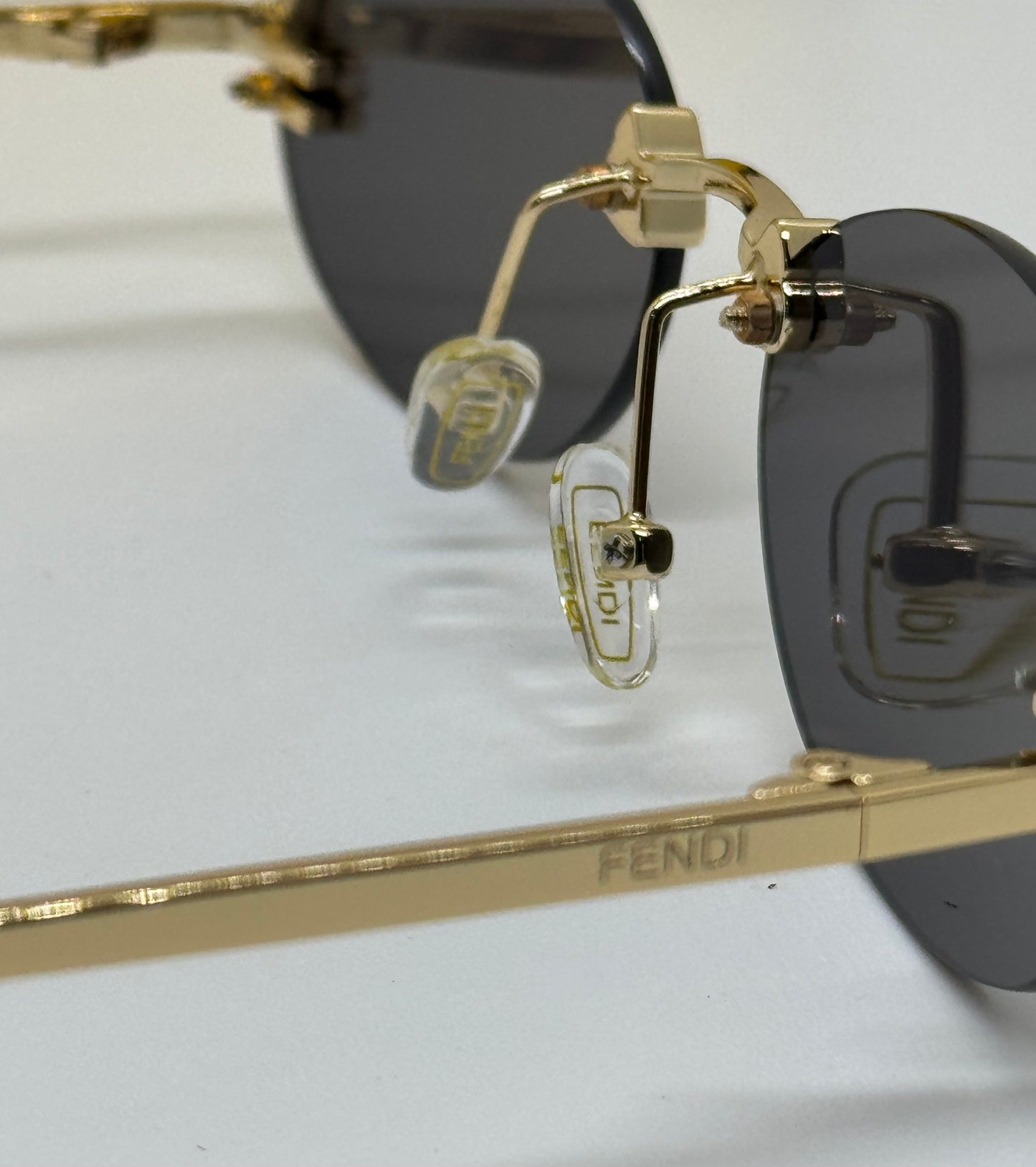 Fendi First Crystal Rimless Black