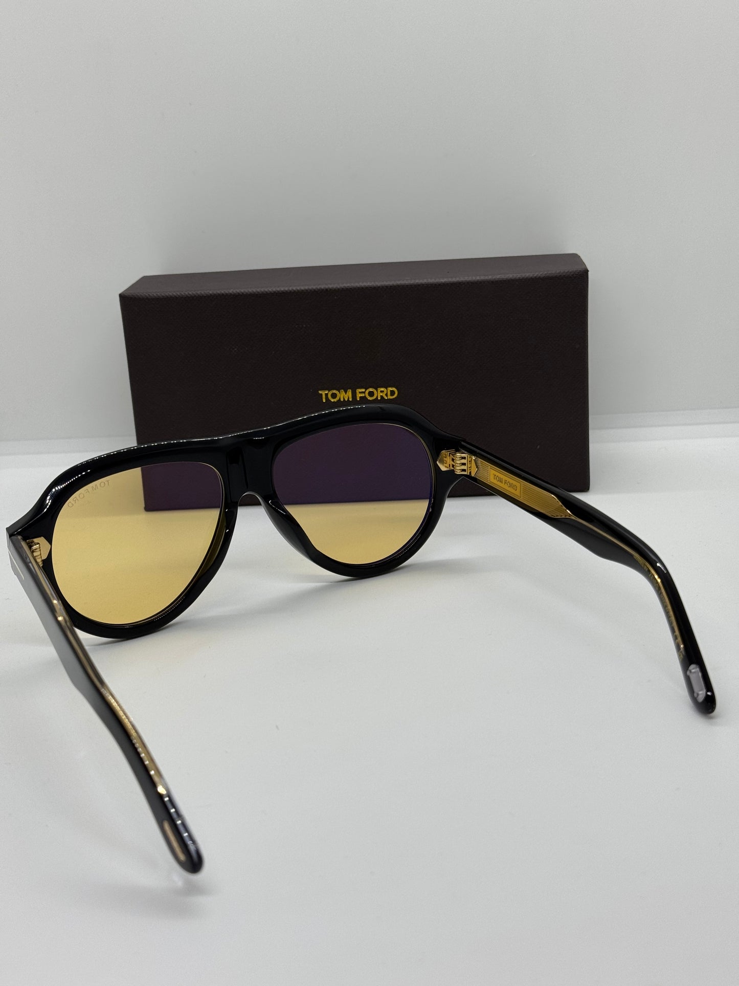 Tom Ford Icon Pilot TF1225 Yellow Zeiss Lenses