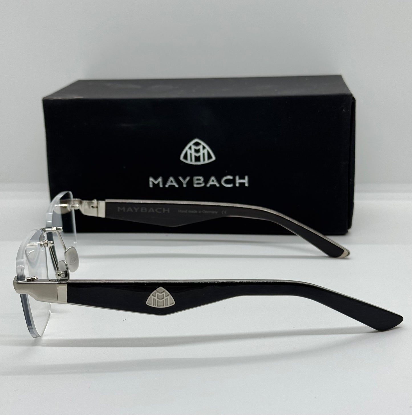 Maybach The Visionist Silver x Black Rimless  Frame