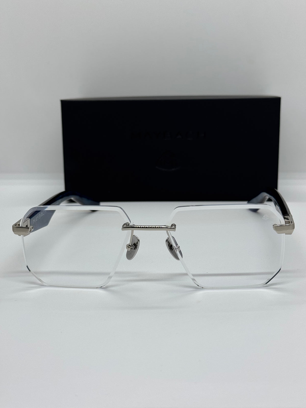 Maybach The Visionist Sun 1 Silver Rimless Frame