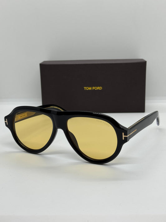 Tom Ford Icon Pilot TF1225 Yellow Zeiss Lenses