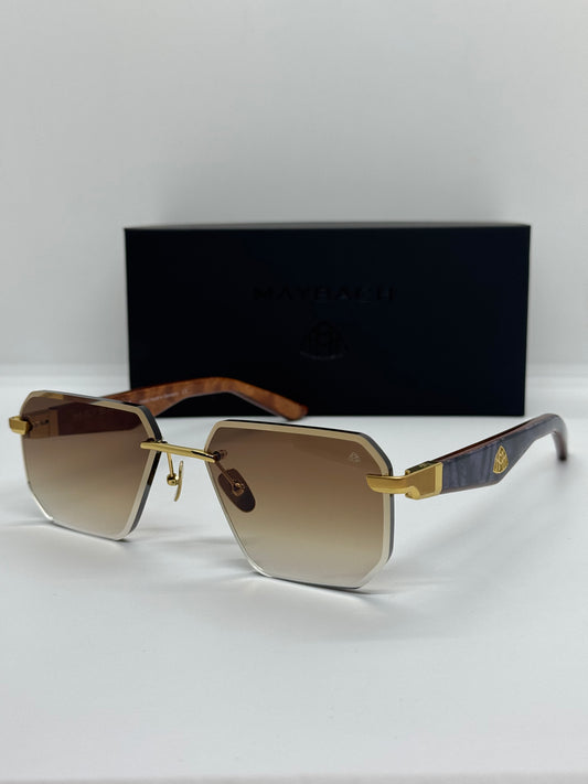 Maybach The Visionist Sun 1 Gradient  Brown Rimless