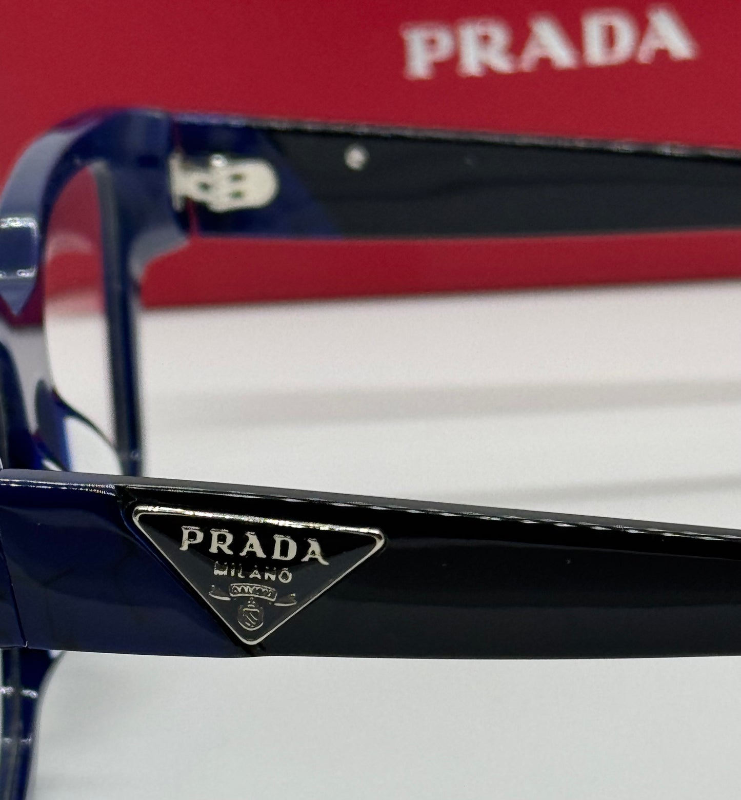 Prada PR 08Z Marble Navy Blue Frame