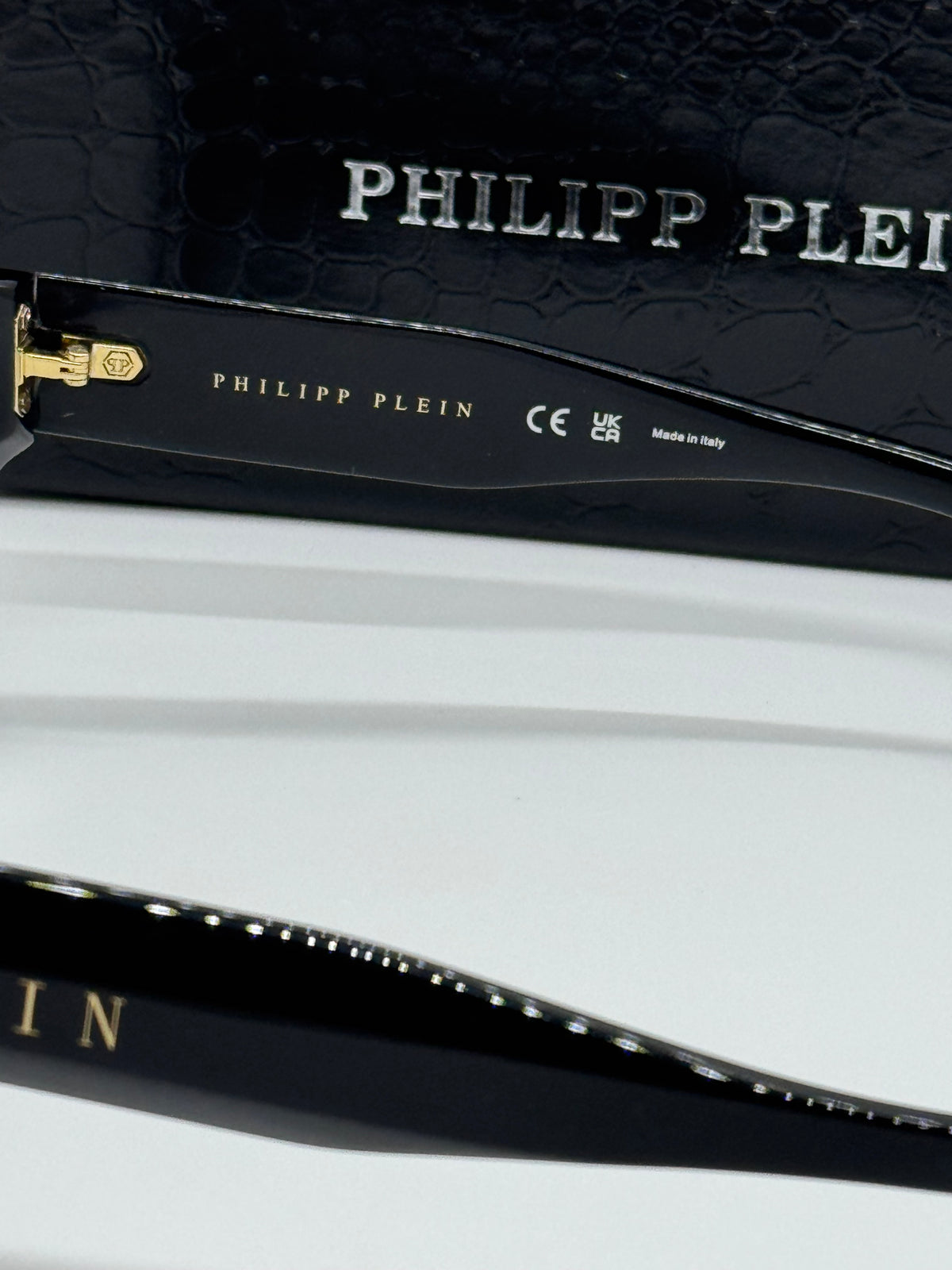 Philipp Plein Brave SPP005 Black x Gold Frame